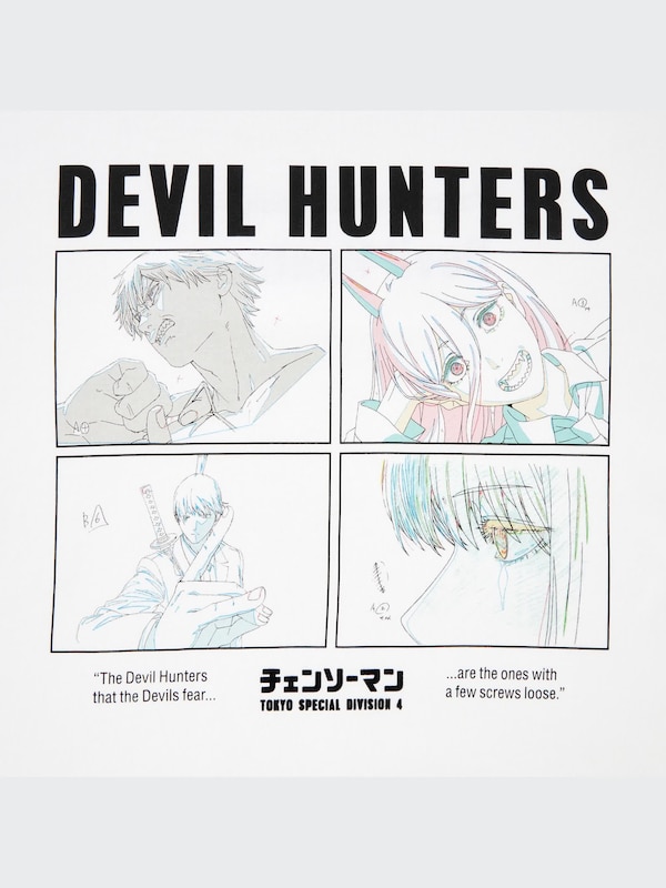 Chainsaw Man × Kosuke Kawamura UT (Oversized Short-Sleeve Graphic T-Shirt) (Devil Hunters)