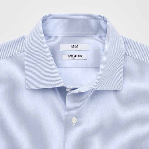 Super Non-Iron Striped Slim-Fit Long-Sleeve Shirt | UNIQLO US