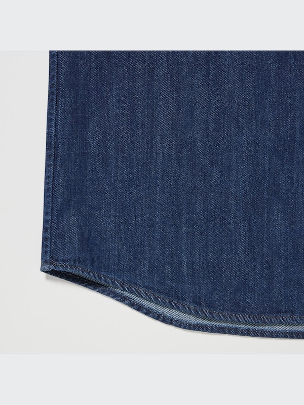 Denim Utility Long-Sleeve Overshirt