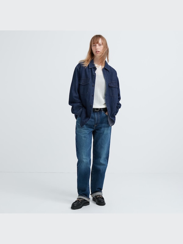 DENIM UTILITY LONG SLEEVE OVER SHIRT