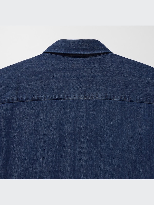 Denim Utility Long-Sleeve Overshirt