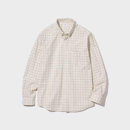 Extra Fine Broadcloth Regular Fit Checked Shirt (Button-Down Collar)