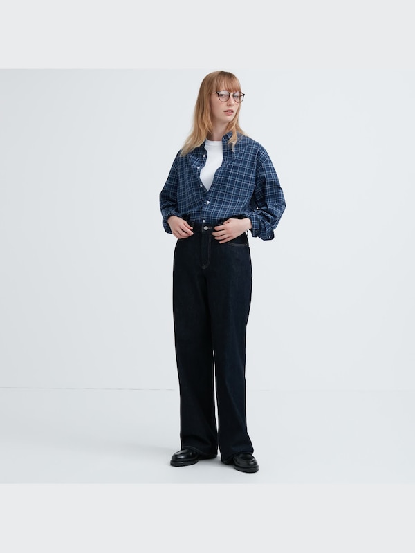 CHEMISE EN POPELINE DE COTON EXTRA-FINE MANCHES LONGUES