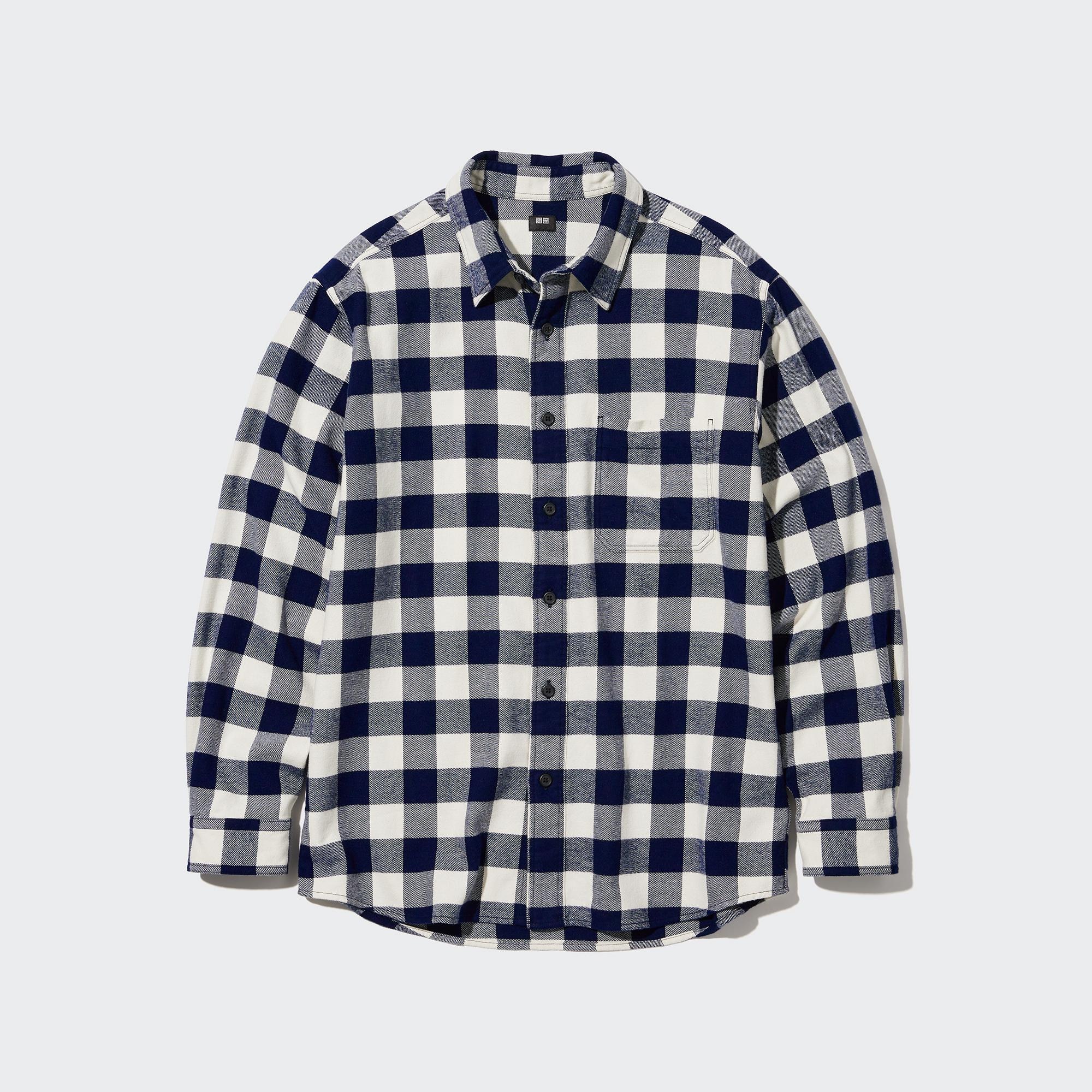 Flannel Regular Fit Checked Shirt (Regular Collar) | UNIQLO GB