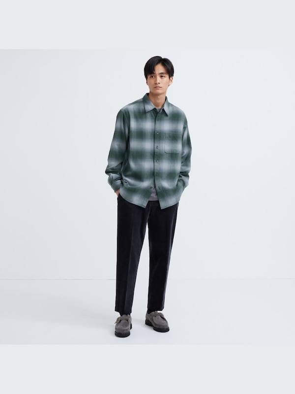 Flannel Regular Fit Shirt (Check, Regular Collar)