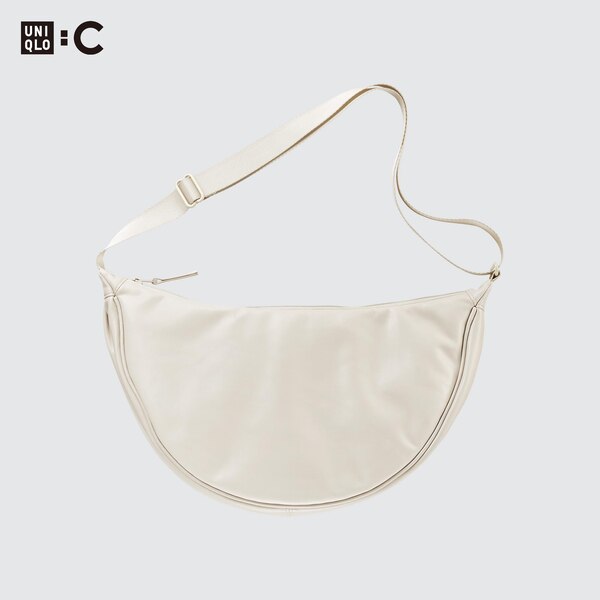 Faux Leather Round Shoulder Bag UNIQLO US