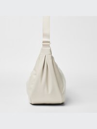 Faux Leather Round Shoulder Bag