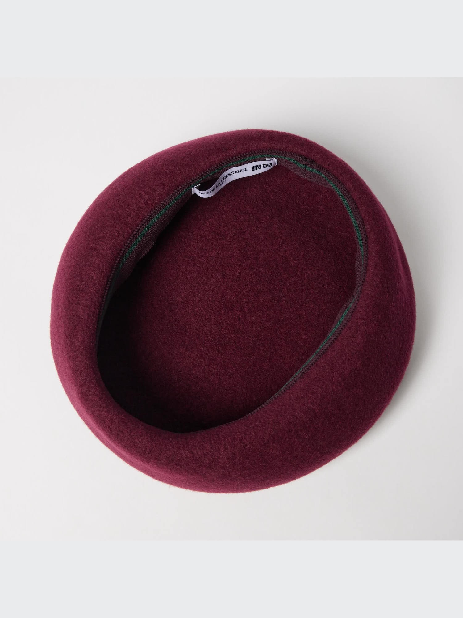 ●ANOETIC● ANC LOGO POINT WOOL BERETBEIGE m1037_1103952 Parquet Solid Color French Wool Beret. Classic French