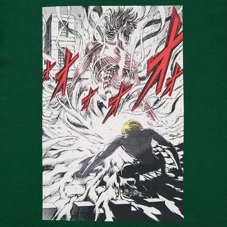 Attack on Titan UT (Short-Sleeve Graphic T-Shirt) (The Rumbling Begins) | Beige | Medium | Uniqlo US