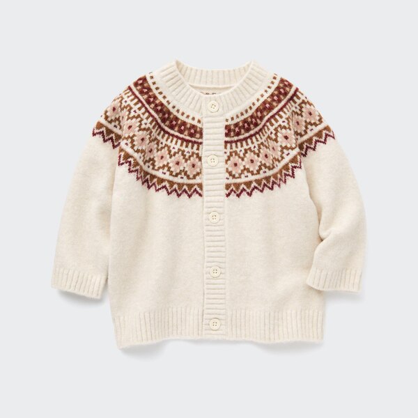 Souffle Yarn Fair Isle Cardigan | UNIQLO US