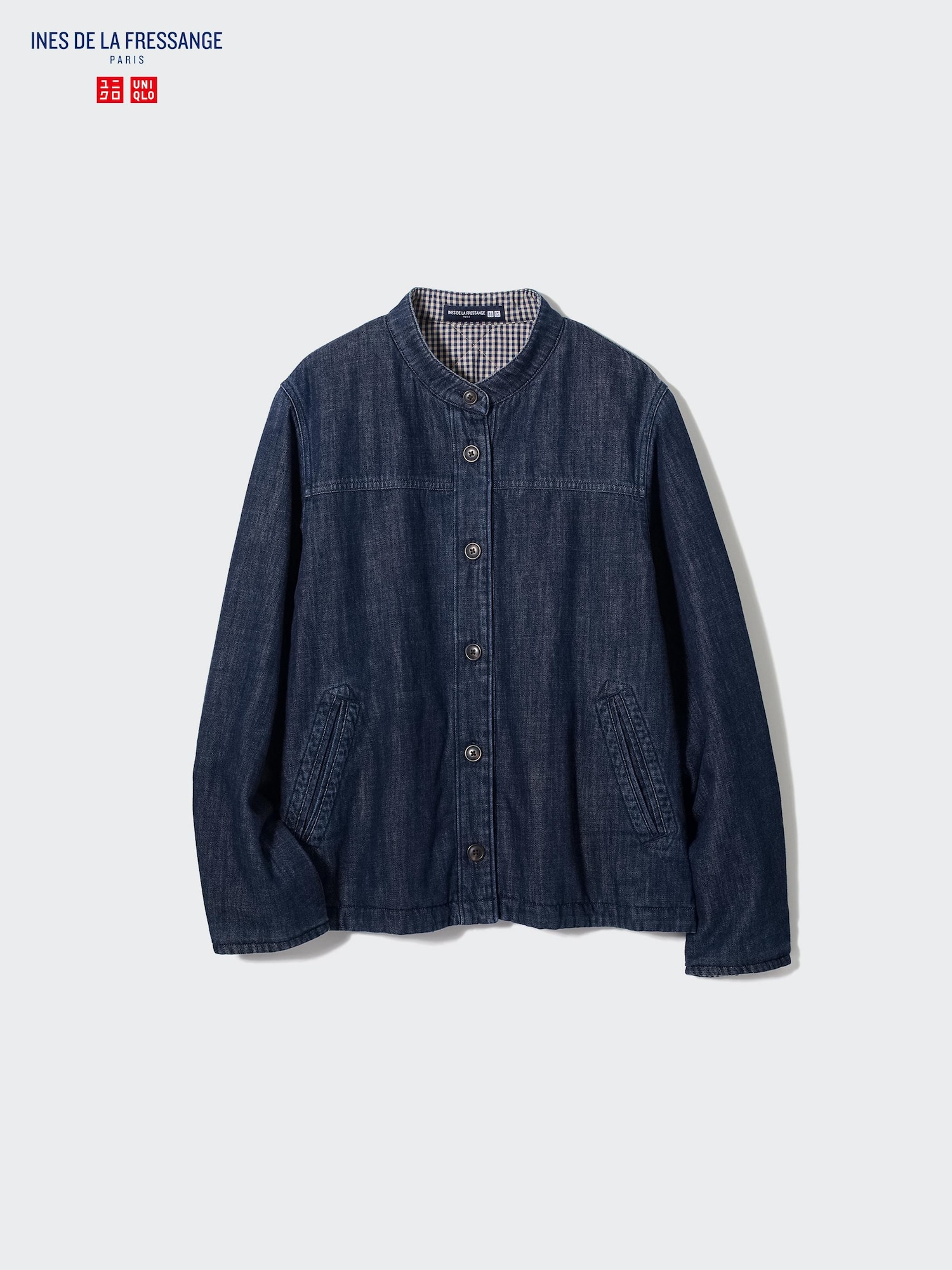 WOMEN'S INES DE LA FRESSANGE DENIM PADDED SHIRT JACKET
