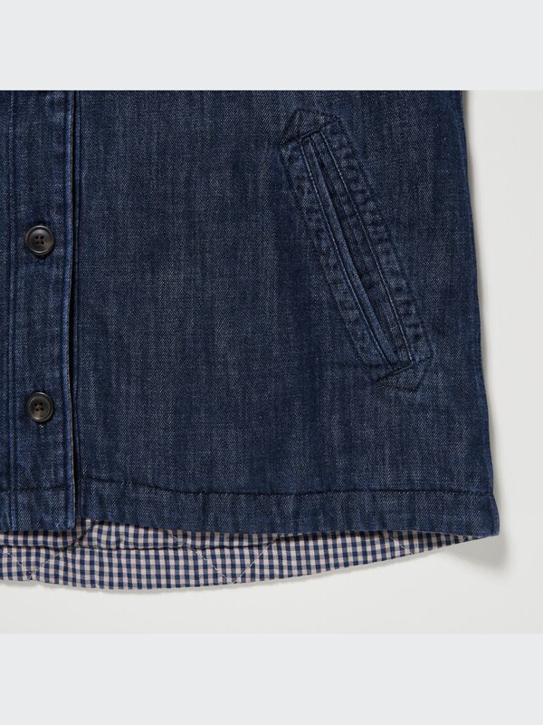 Denim Padded Shirt Jacket