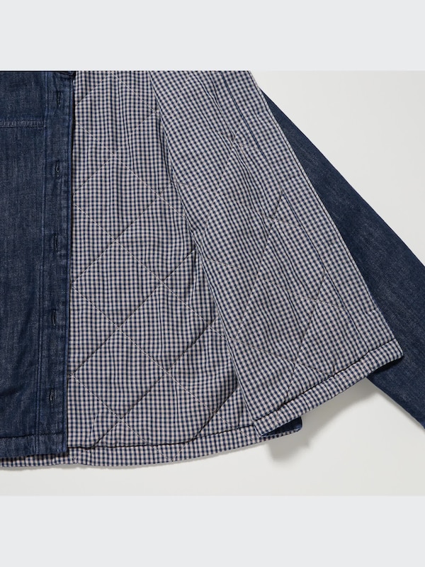 Denim Padded Shirt Jacket