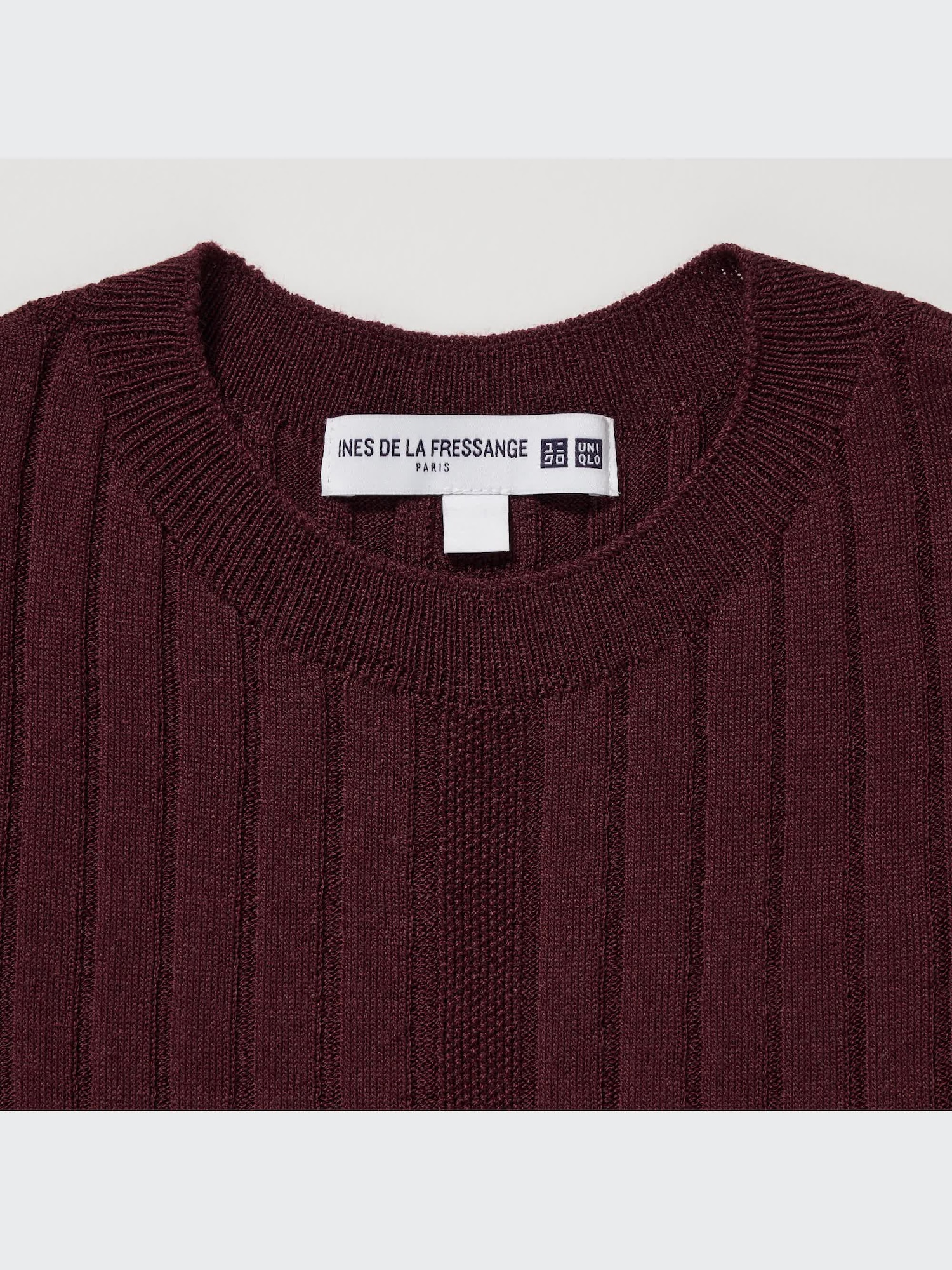 WOMEN'S INES DE LA FRESSANGE 3D KNIT WIDE RIBBED CREW NECK