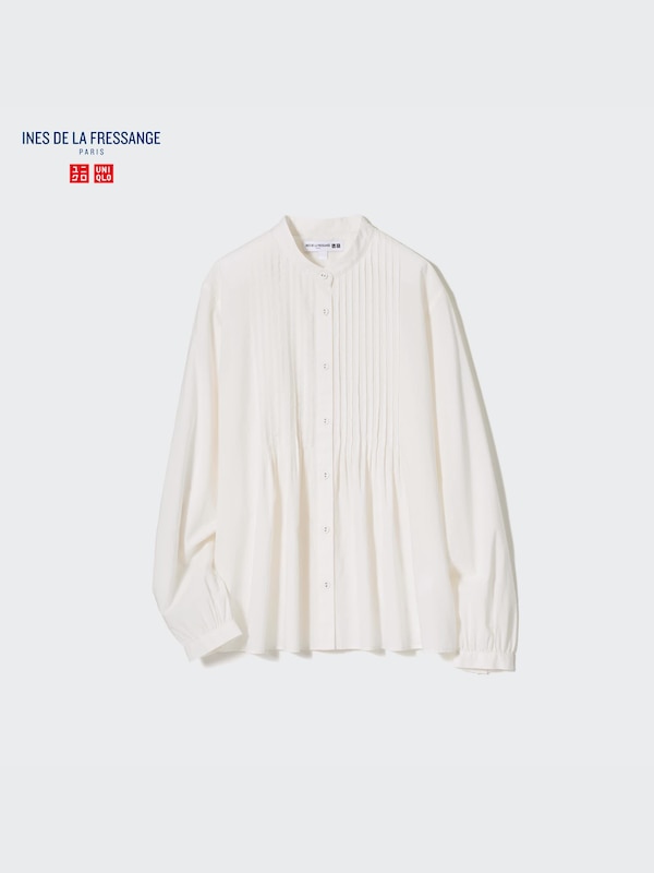 Pintuck Long Sleeve Blouse