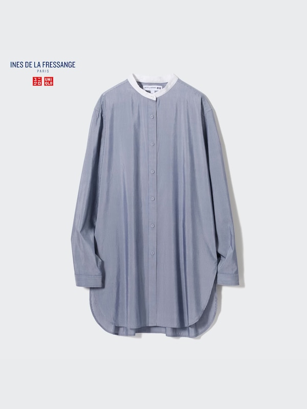 Cotton Silk Long-Sleeve Tunic