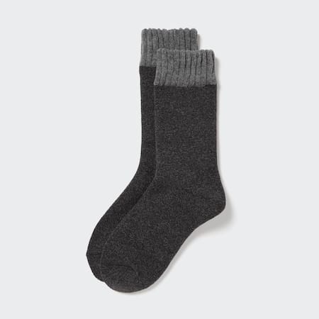 HEATTECH Soft Pile Checked Thermal Socks