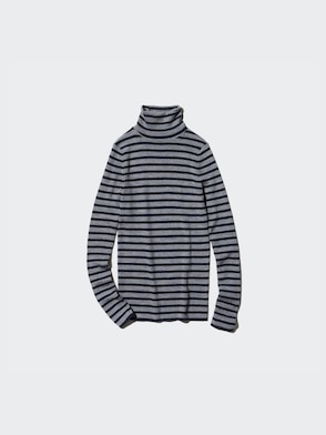 100% Merino Ribbed Turtleneck Sweater