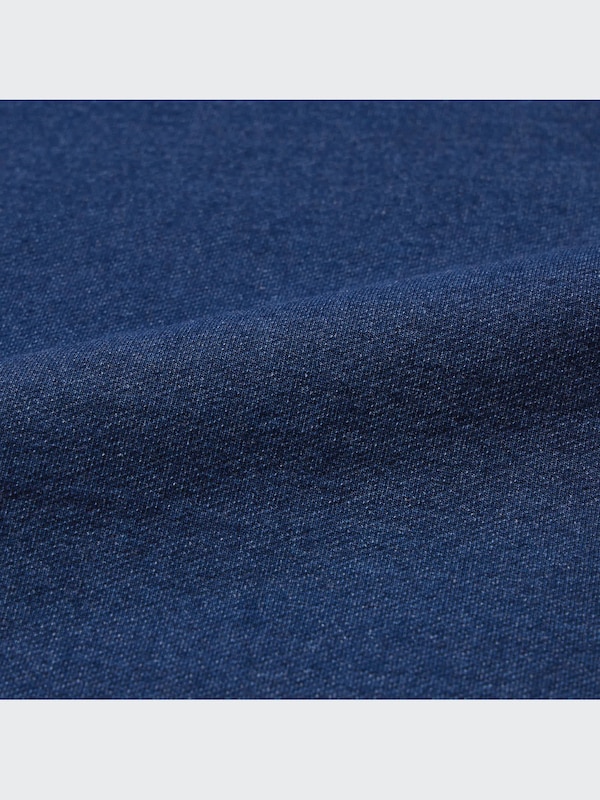 Washed Jersey Denim Jogger Pants