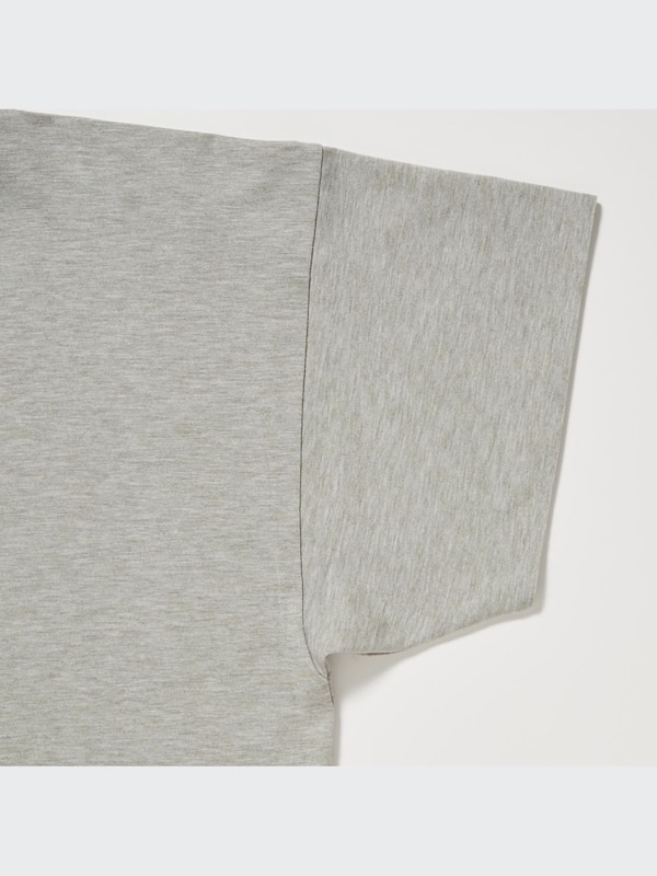 AIRism Seamless Boat Neck Short-Sleeve Long T-Shirt
