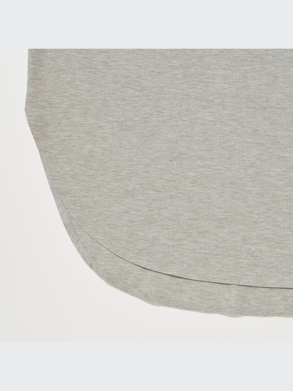 AIRism Seamless Boat Neck Short-Sleeve Long T-Shirt