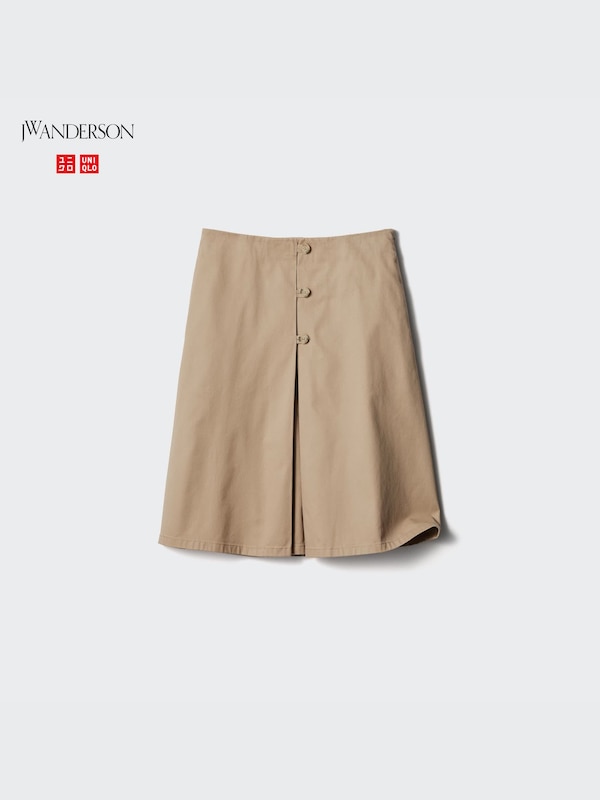 Cotton Midi Skirt