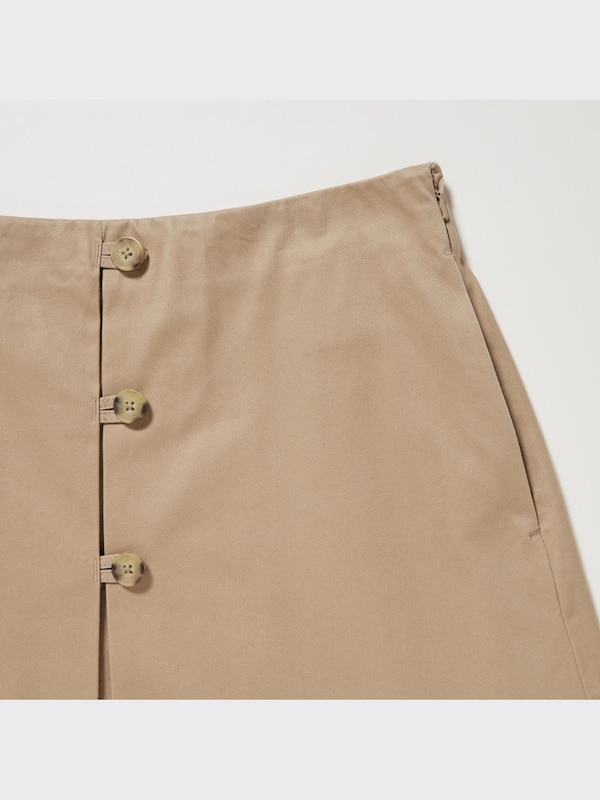 Cotton Midi Skirt