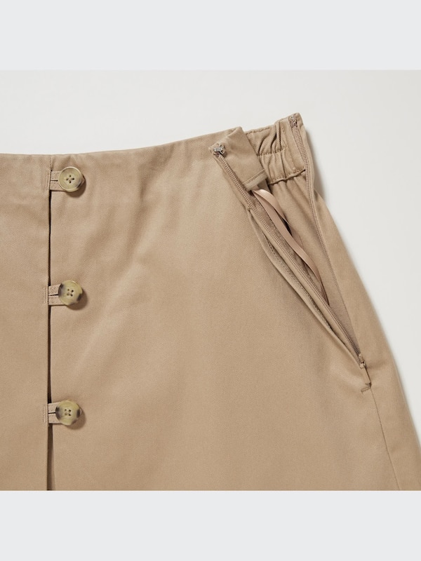 Cotton Midi Skirt