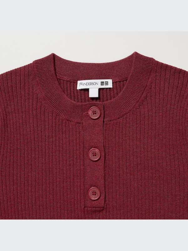 Ribbed Long-Sleeve Knit Dress