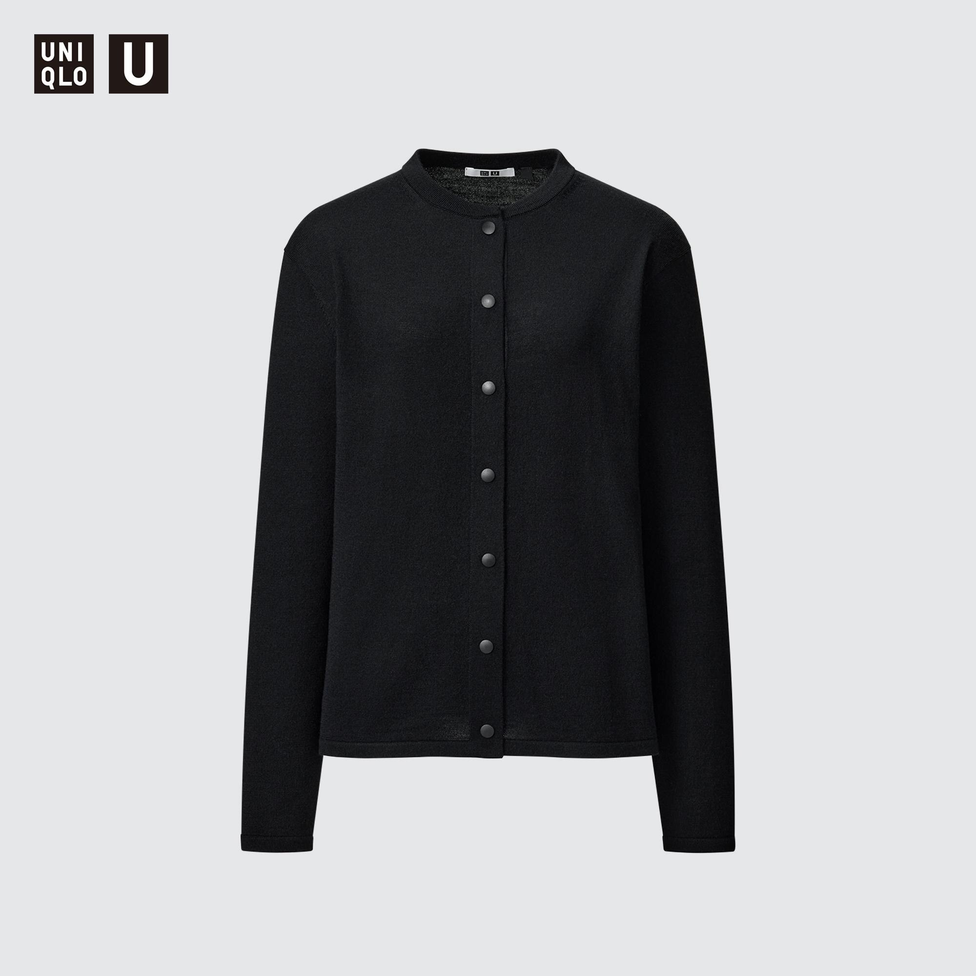 Black cardigan uniqlo best sale