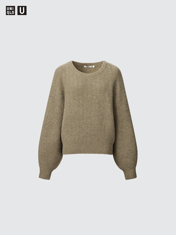 PREMIUM LAMBSWOOL VOLUME LONG SLEEVE SWEATER