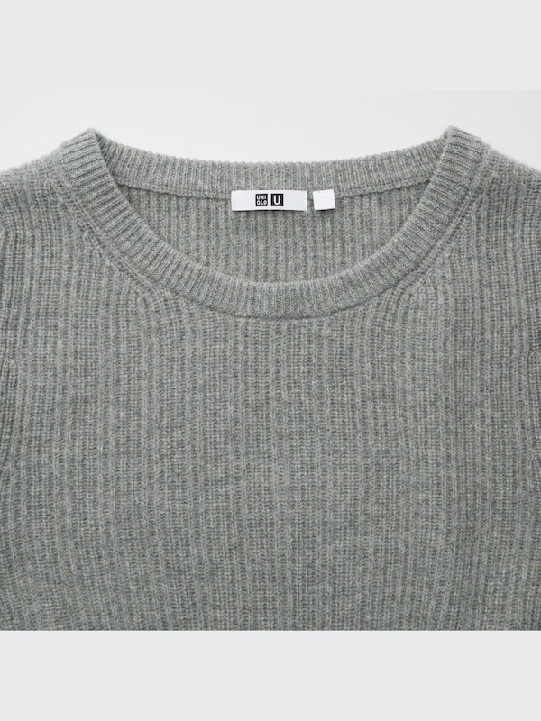 Premium Lambswool Volume Long-Sleeve Sweater