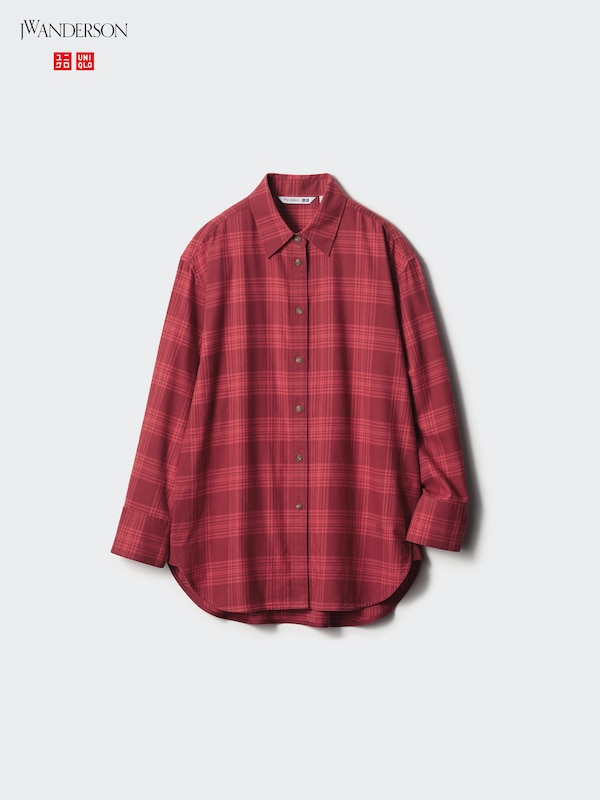 Flannel Checked Longline Shirt