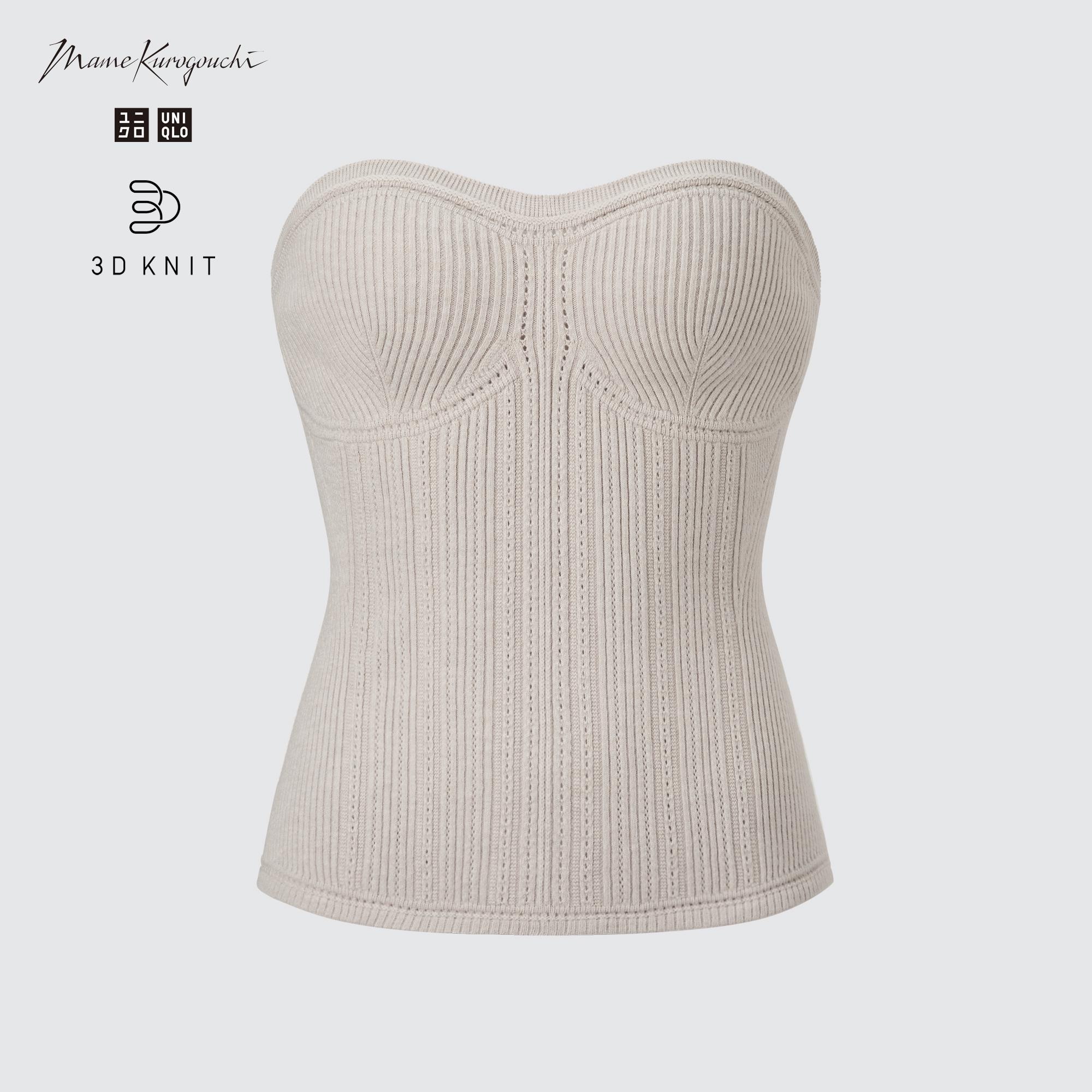 Ai - 3D KNIT SOUFFLE YARN RIBBED BUSTIER Outfit
