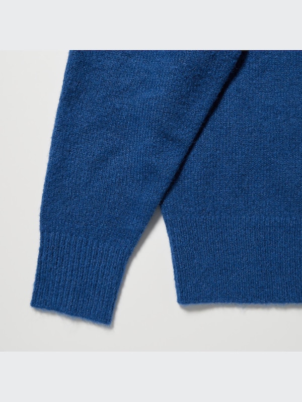 Jacquard Crew Neck Long-Sleeve Sweater