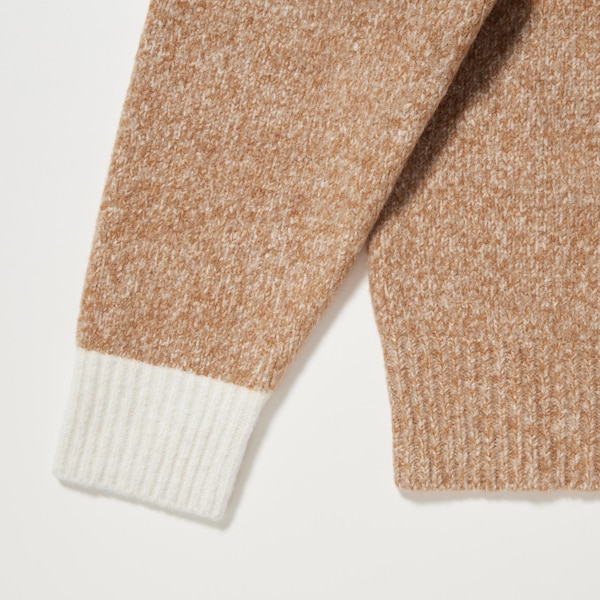 Souffle Yarn Crew Neck Long-Sleeve Sweater | UNIQLO US