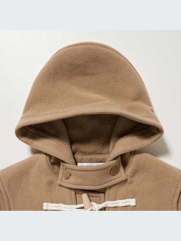 Wool Blend Duffle Short Coat