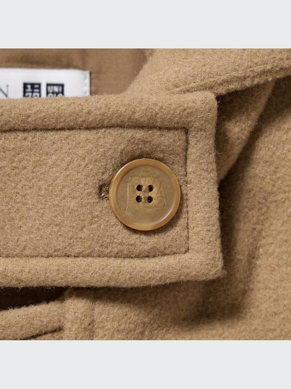 Wool Blend Duffle Short Coat