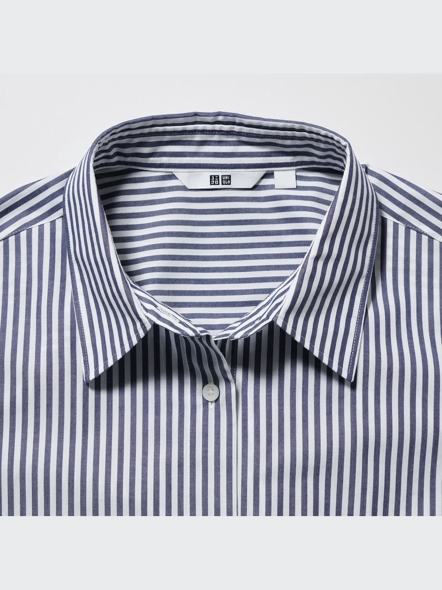 【U LAN】String striped over short-sleeved shirt U LAN】String striped over short-sleeved shirt
