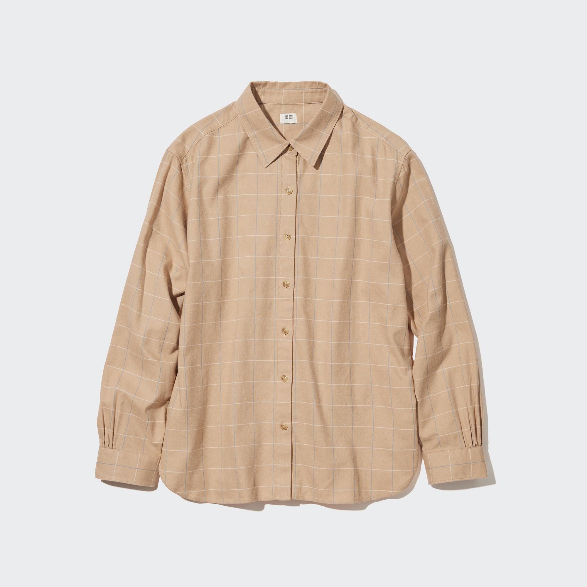 Soft Brushed Checked Long-Sleeve Shirt