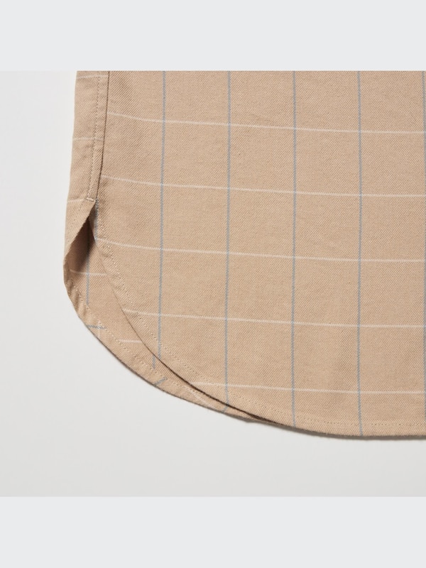 Soft Brushed Checked Long Sleeved Shirt