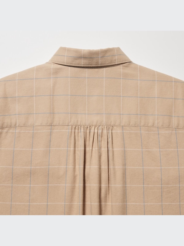 Soft Brushed Checked Long Sleeved Shirt