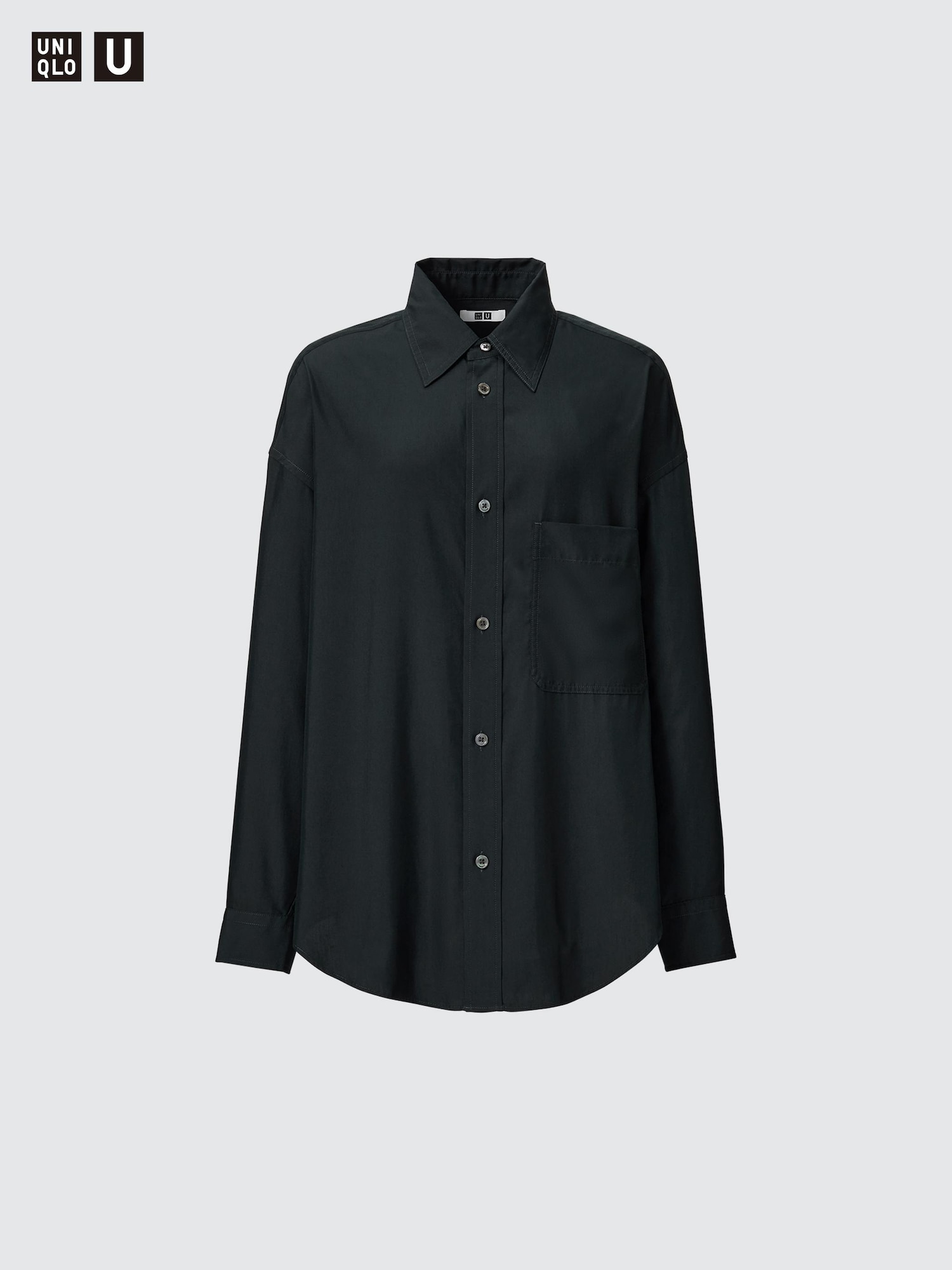 Draped Long-Sleeve Shirt | UNIQLO US