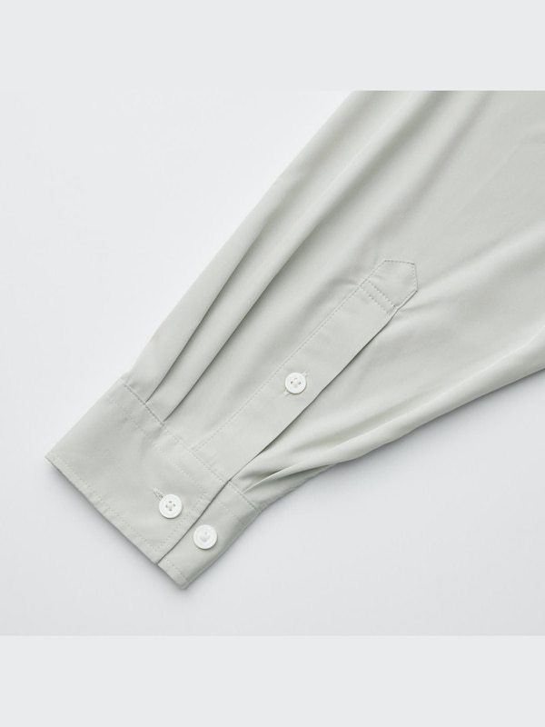 Draped Long-Sleeve Shirt