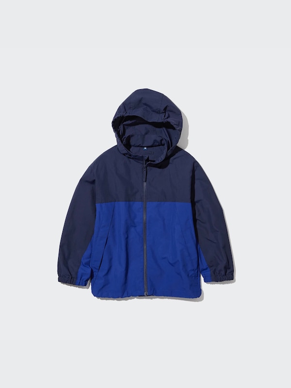 Pocketable Nylon Parka (Color Block)