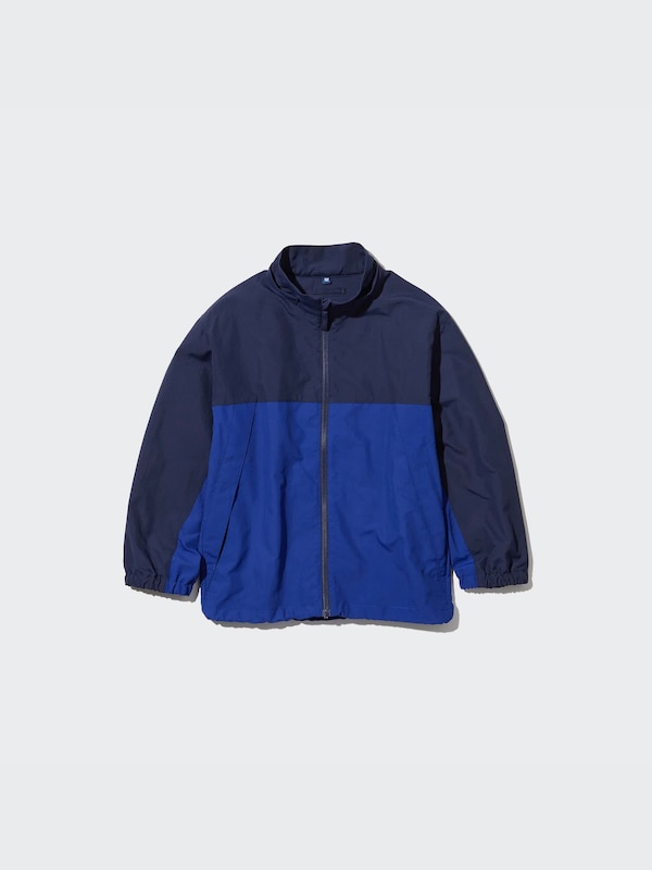 Pocketable Nylon Parka (Color Block)