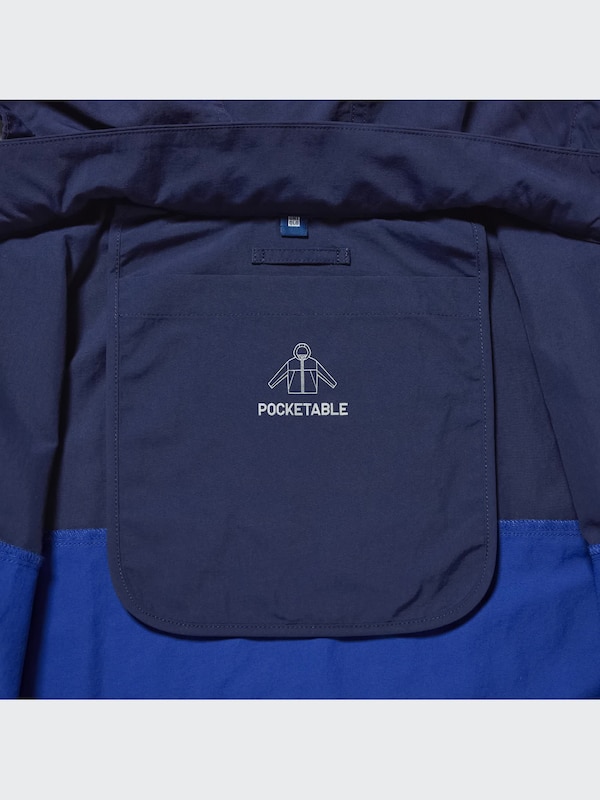 Pocketable Nylon Parka (Color Block)
