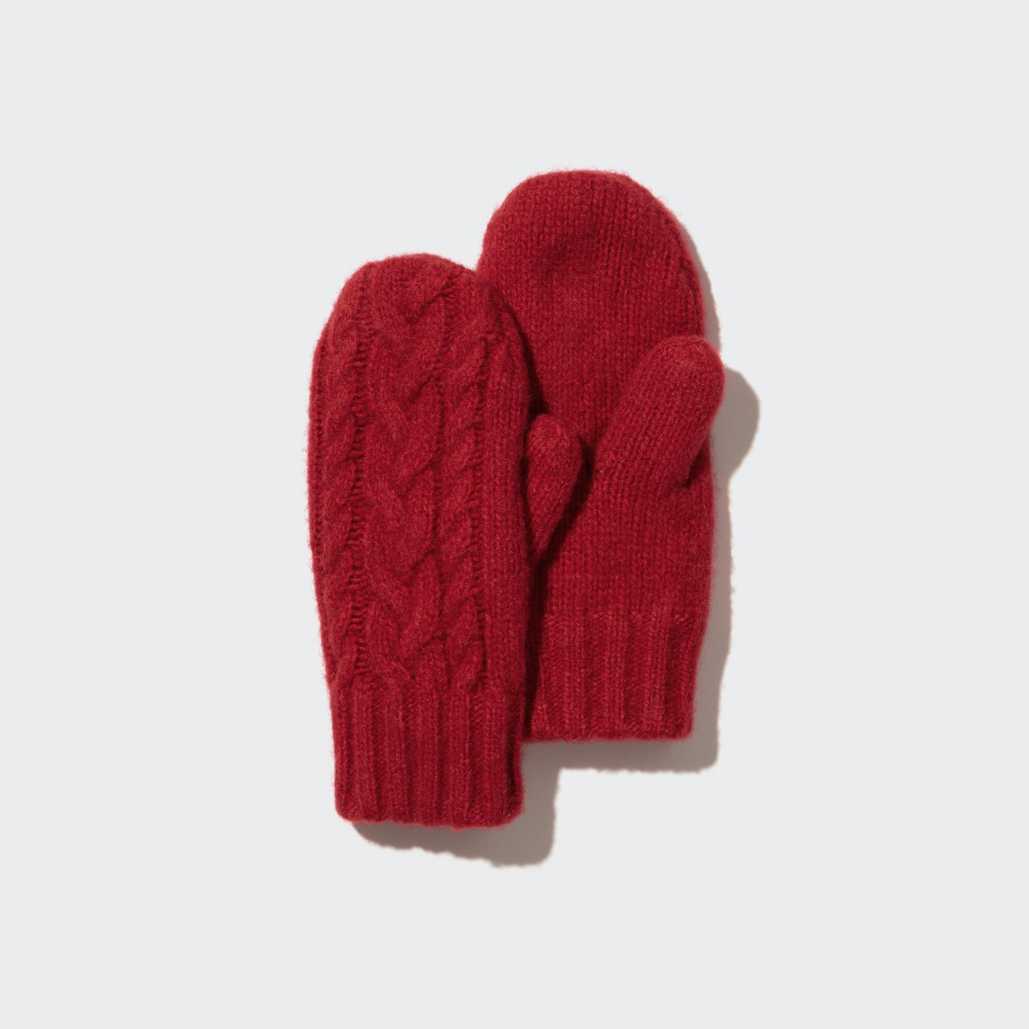 Kids HEATTECH Cable Knit Thermal Gloves UNIQLO