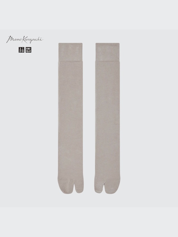 MAME KUROGOUCHI HEATTECH KNEE HIGH SOCKS (SPLIT-TOE)