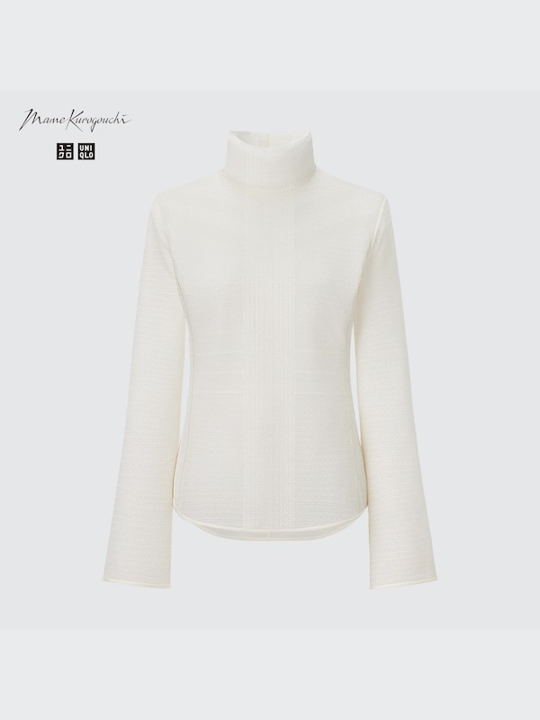 Mesh High Neck Long Sleeved T-Shirt